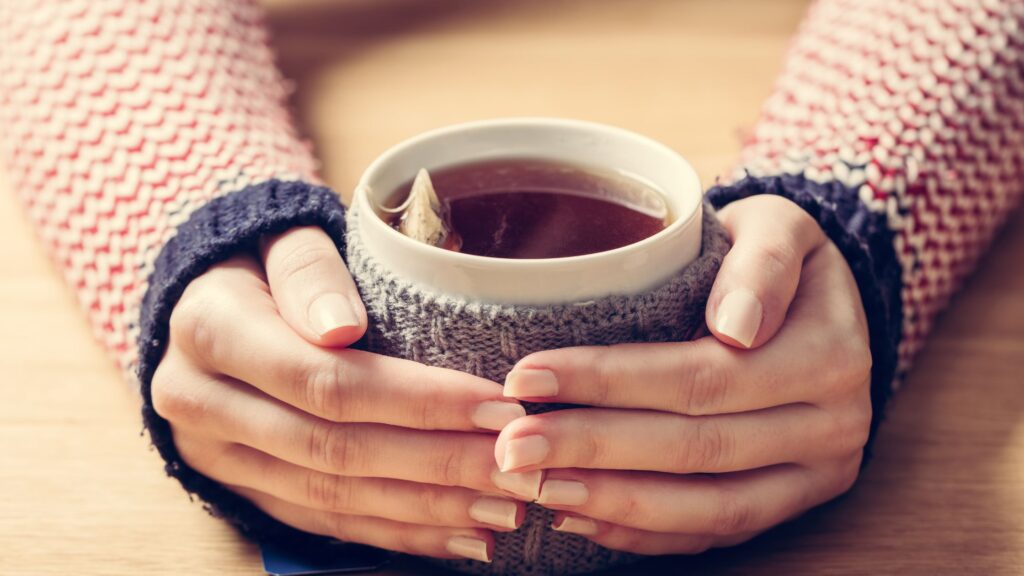 Drink soothing, warm teas
